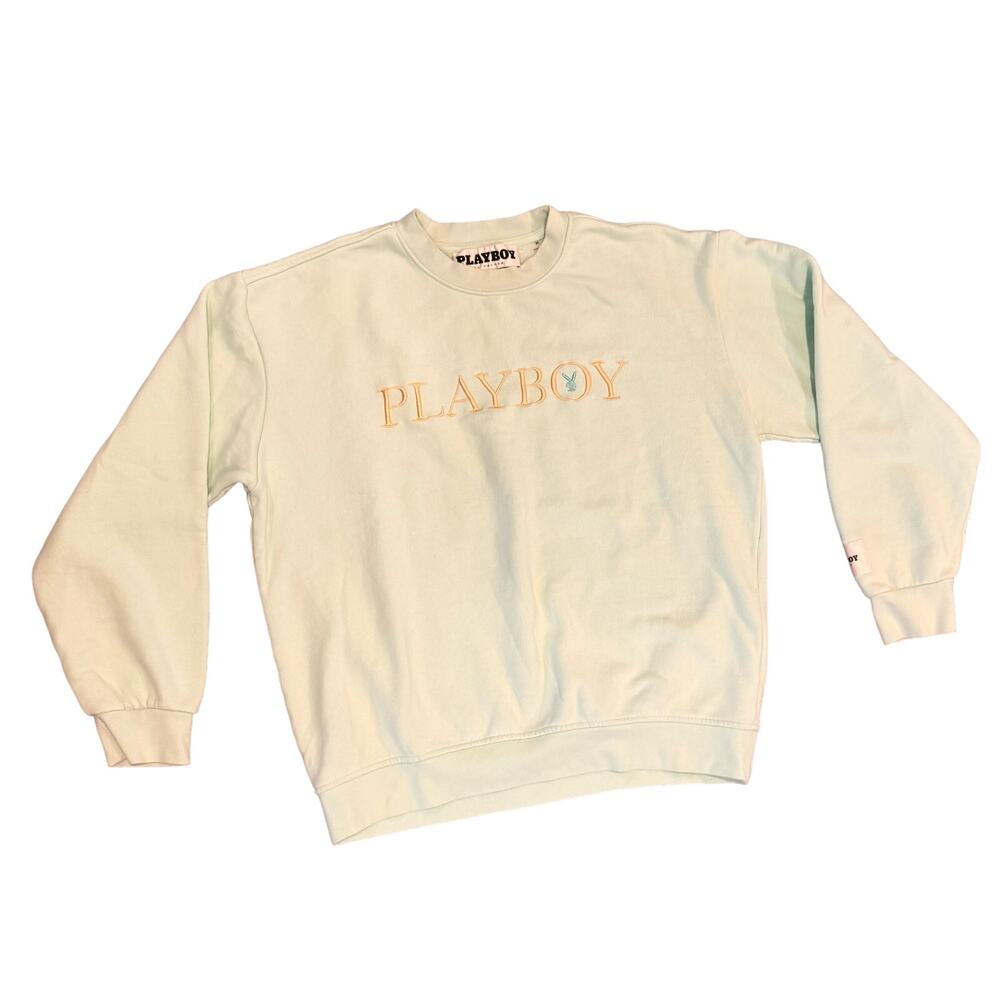 PLAYBOY By‎ PacSun Mint Grwwn Crewneck Sweatshirt Men's Size Medium